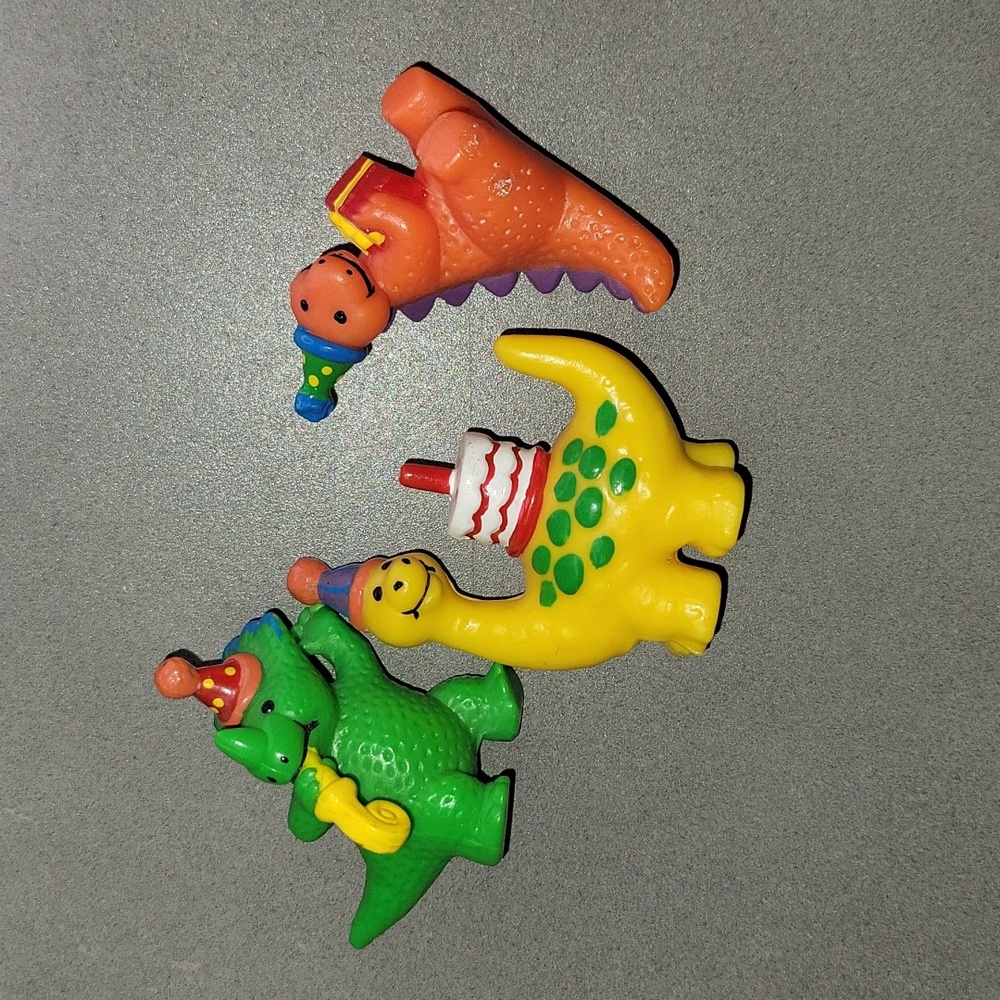 Vintage Wilton Cake Decorations Dinosaurs 1994 Cake Toppers Cupcakes